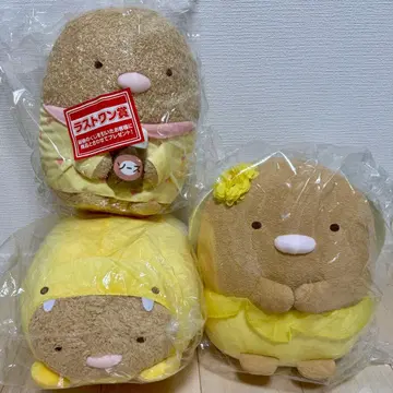 스미코구라시 복권 봉제 인형 돈카츠 3종 세트