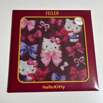 산리오 헬로키티 페이 슈니르 직조 손수건