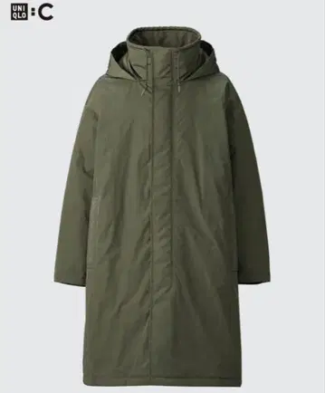 UNIQLO:C 후디드 코트 남녀 공용 L 올리브 새상품급