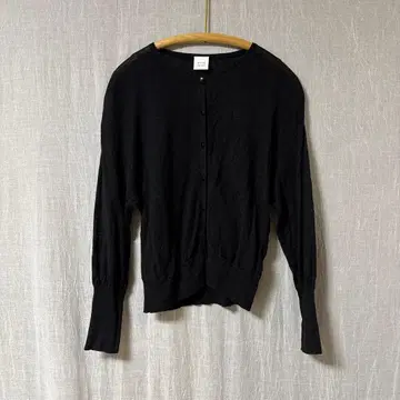 [ 뷔르데사봉 ] 가디건 린넨 블랙