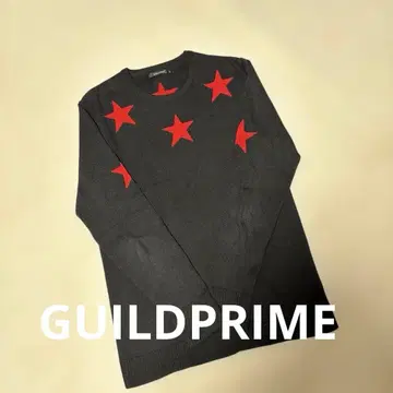 GUILD PRIME 별 패턴 니트 스웨터 사이즈 M