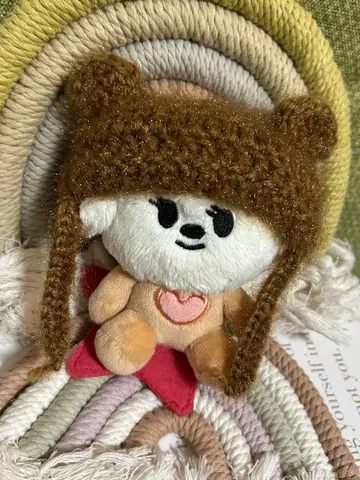 TXT 뿔바투 곰 귀 니트 모자