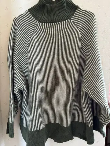 FREAK'S STORE 하이넥 스트라이프 니트