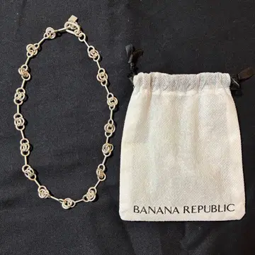 BANANA REPUBLIC 더블 링 체인 목걸이 키시 유타