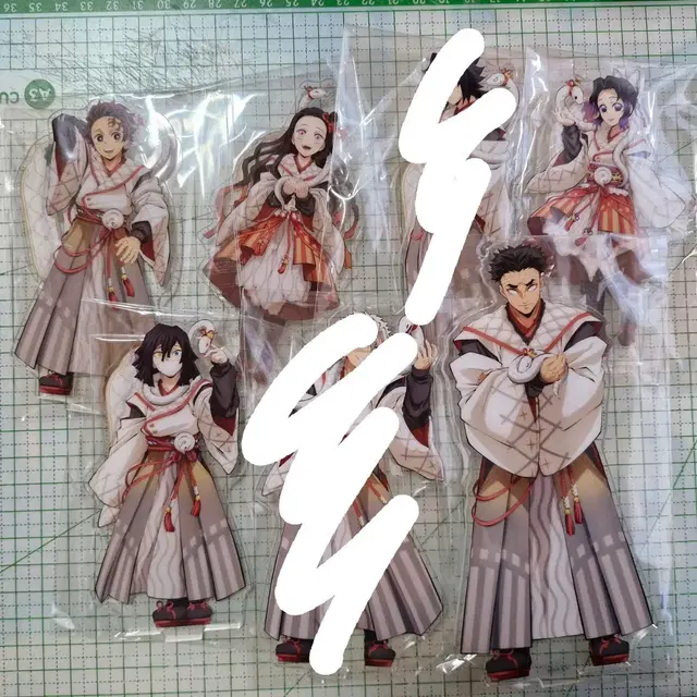 (미개봉) 귀멸의 칼날귀칼 탄지로네즈코시노부이구로교메이 뱀의해아크릴스탠드