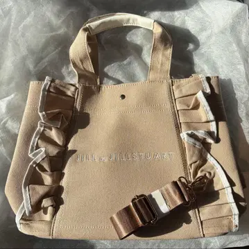 JILL by JILLSTUART 베이지 프릴 토트
