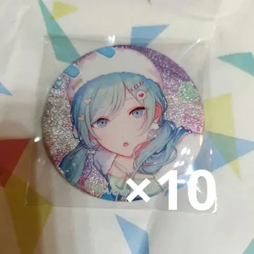 프로세카 히노모리 시즈쿠 글리터 캔뱃지 46B 10개