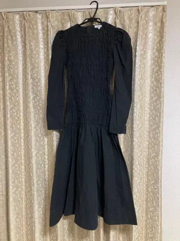 MOUSSY 블랙 롱 슬리브 원피스 L 사이즈