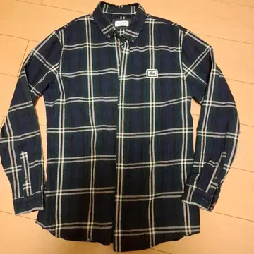 LACOSTE 체크 무늬 셔츠 US S