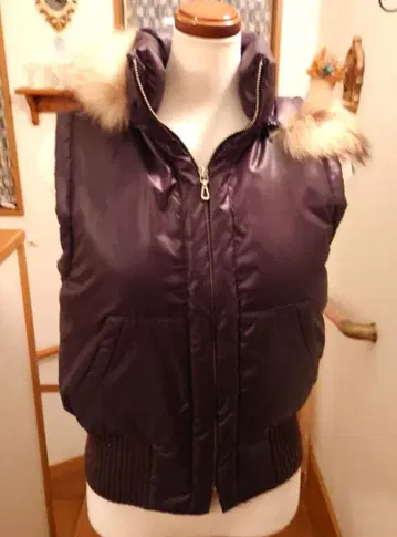 언타이틀 다운 베스트 사이즈 2 탈부착 후드 포함