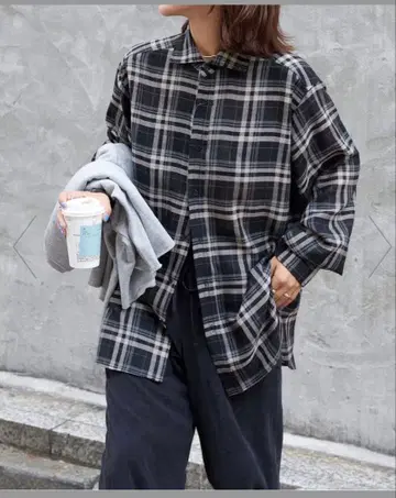 OUTDOOR PRODUCTS 체크 스프레드 칼라 셔츠