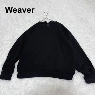 [ Weaver ] 긴팔 맨투맨 스웨트 블랙 F 풀오버