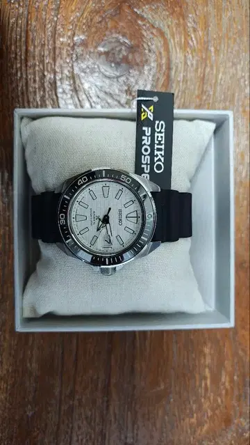 SEIKO Prospex 자동 와인딩 시계 실버/블랙