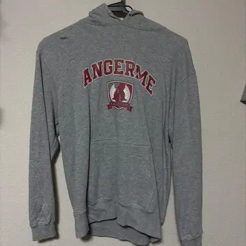 안쥬르므 그레이 후드티 후드 부착