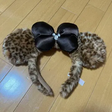 디즈니 리조트 레오파드 무늬 머리띠