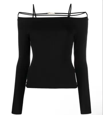 JACQUEMUS 블랙 오프숄더 M