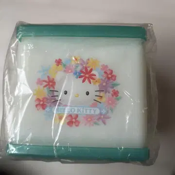 헬로키티 꽃무늬 CDMD 카세트 케이스 수납 박스 일본제 절판, 레어품