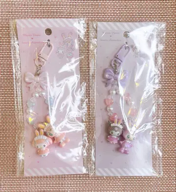 산리오 메조피아노 콜라보 스트랩 베리에짱 마이멜로디 쿠로미