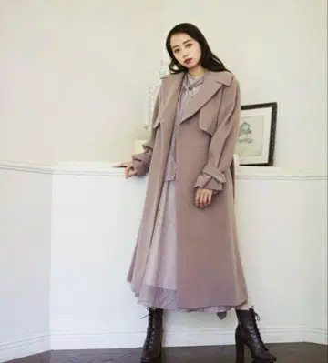 JILL by JILLSTUART 빅카라 울 트렌치코트