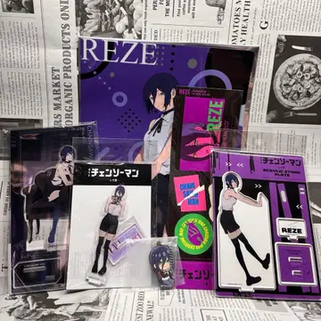 레제 키링 아크릴 스탠드 세트 체인소 맨