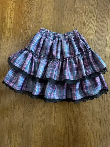 VOLCAN & APHRODITE 체크 무늬 미니 스커트