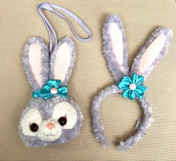 StellaLou 토끼 귀 머리띠 파우치 세트