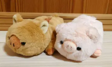 [ 미사용 새상품 ] 말랑말랑  새끼돼지 세트 봉제 인형 2개 세트