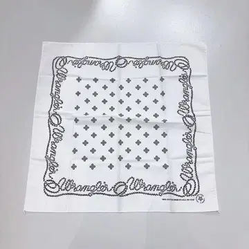 레어 NOS 80s 랭글러 화이트 반다나 USA제