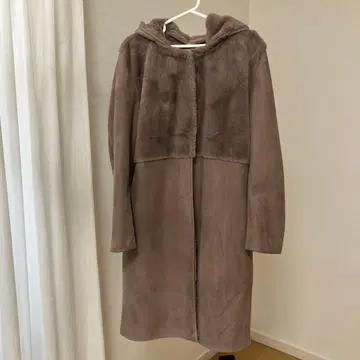 무스탕풍 코트 36 사이즈 브라운