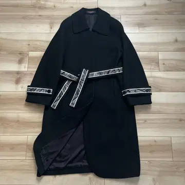 [ 새상품급 ] LEONARD 레오나르 캐시미어 x 울 벨티드 코트