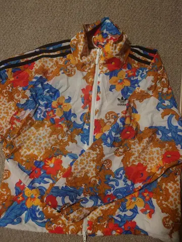 adidas 플라워 프린트 저지 상 새상품급