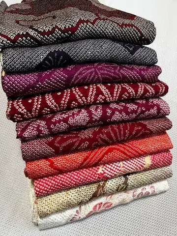 기모노 리메이크용 총조임 겉옷 10장 세트 묶음 판매 S-4