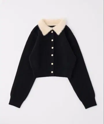 NICE CLAUP 샤기 옷깃 배색 폴로 니트 새상품