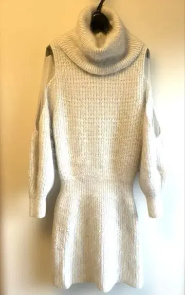 [snidel] 튤 절개 니트 원피스