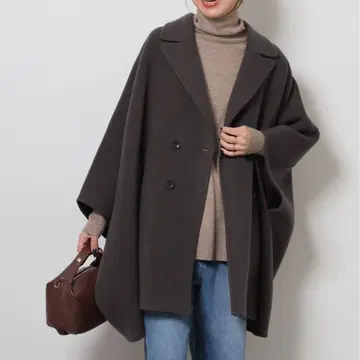 JOURNAL STANDARD relume 퓨어 램스울 판초 코트