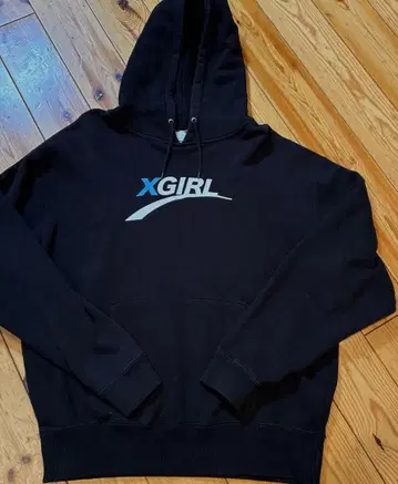 X-girl 블랙 후드티