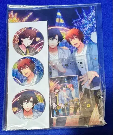 우타프리 특전 애니메이트 클리어 파일 캔뱃지 케이스 렌지 오토야 토키야