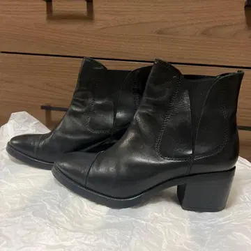 블랙 세련된 부츠 힐 6cm