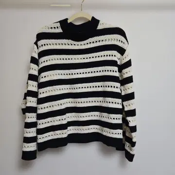 H&M 시스루 스트라이프 스웨터 XS