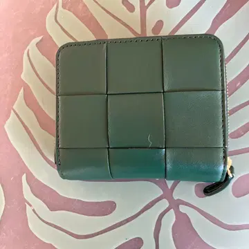 퓨어모에나 이탈리아 양가죽 메쉬 디자인 접이식 지갑