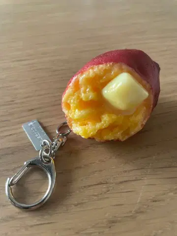 식품 샘플 오사츠 버터 키링 포함