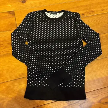 [ 새상품급 ] Theory 도트 스웨터 니트 블랙 S