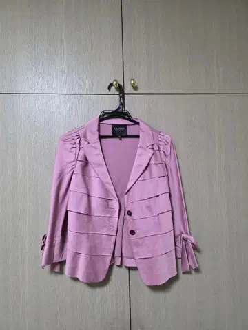 핑크 테일러드 자켓