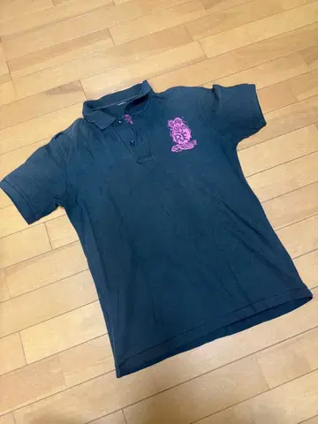 RAT FINK 피케 셔츠 M 블랙 핑크