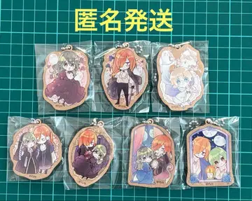 만복 가챠 유령 성의 남편님 우드 키링 7종 시바미야 유키 선생님