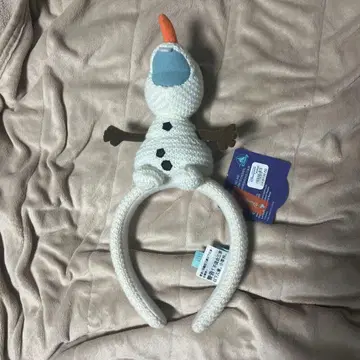 올라프 봉제 인형 머리띠