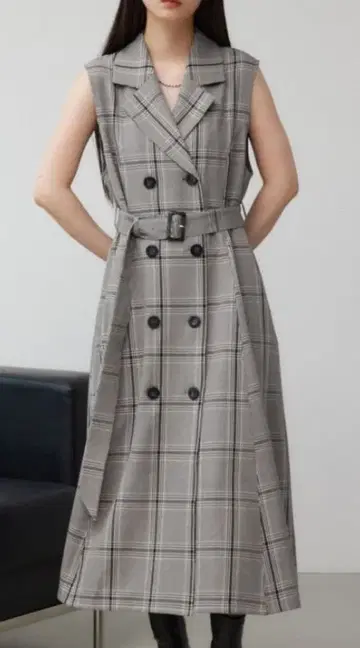 AZUL by MOUSSY 체크 무늬 원피스 베스트