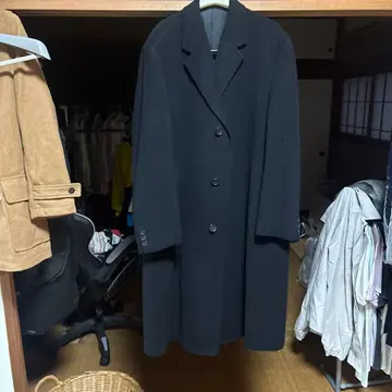 ADAMS 블랙 체스터 코트 1968년제