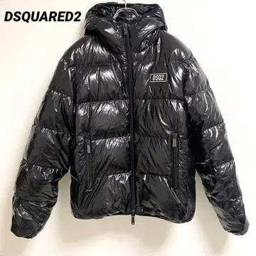 [새상품 XXL] DSQUARED2 다운 자켓 블랙 후드 사이즈 50