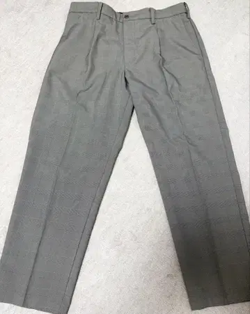 와이드 팬츠 / 슬랙스 ( 그레이, 옅은 체크 )